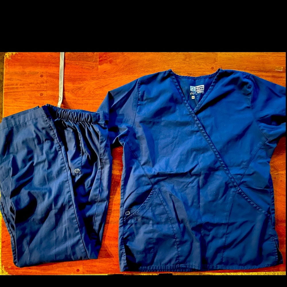 Wonderwink Navy Medium Scrub Set